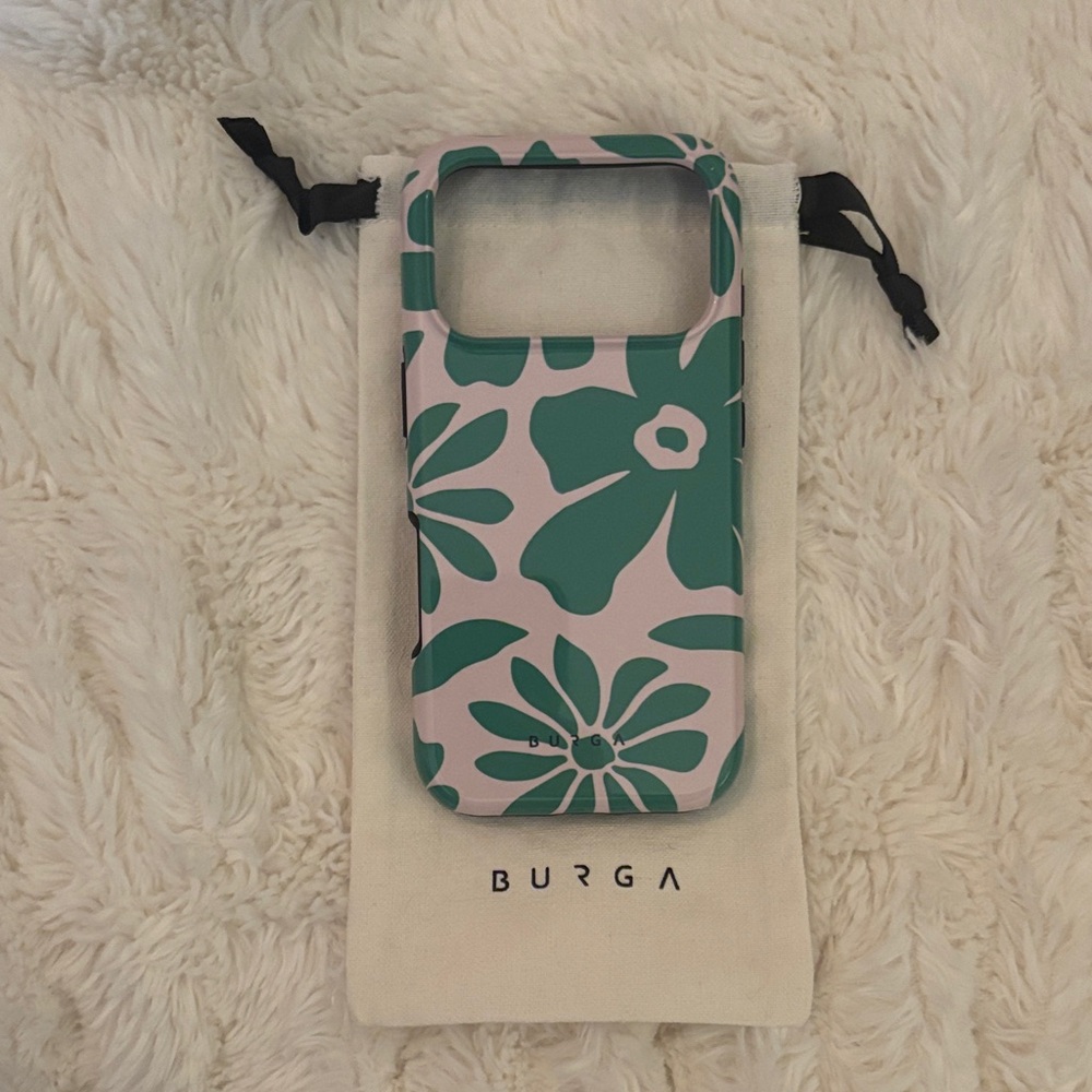 Burga Teal Floral Phone Case